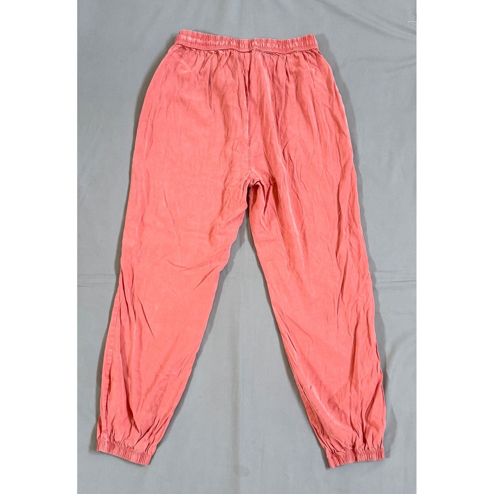 PINK Victoria's Secret Coral Pink Joggers Elastic Waist Drawstring Pants Small